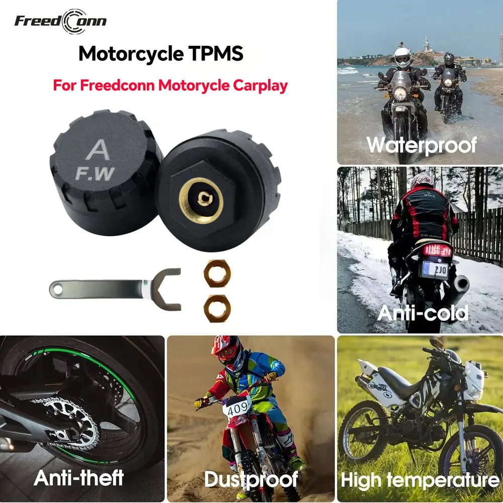 TPMS For Motorcycle Navagation Tire Pressure Sensors Freedconn C5000 C6000 C7000 C8000
TPMS For Motorcycle Navagation Tire Pressure Sensors Freedconn C5000 C6000 C7000 C8000