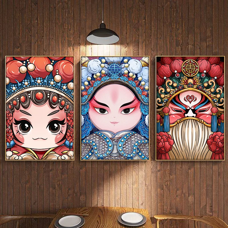 Chinese style Peking Opera wall painting decorative painting figure mural family restaurant art wall decoration mural
Chinese style Peking Opera wall painting decorative painting figure mural family restaurant art wall decoration mural