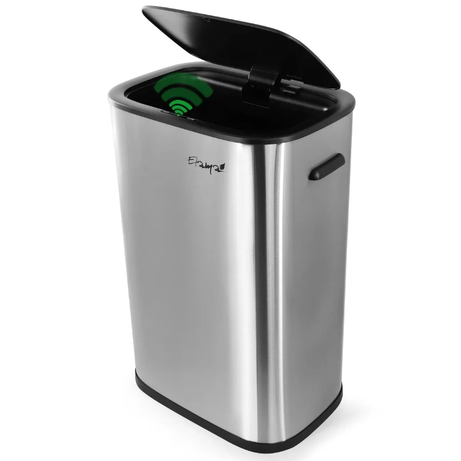 14.5 Gallon Hands-Free Automatic Sensor Trash Can for Kitchen Office or Bathroom Use Touchless Operation for Convenience and Hy
14.5 Gallon Hands-Free Automatic Sensor Trash Can for Kitchen Office or Bathroom Use Touchless Operation for Convenience and Hy