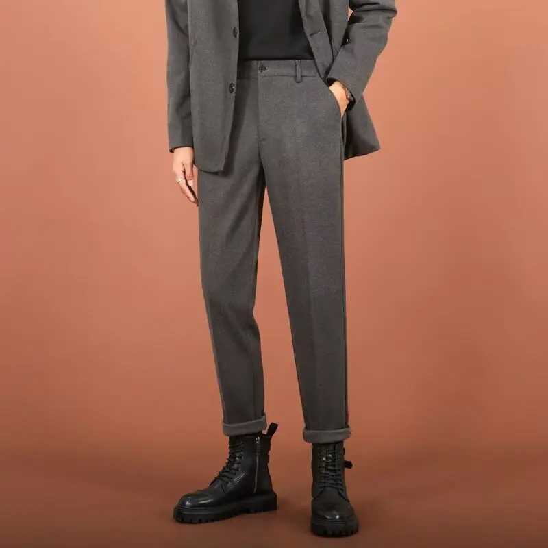 Mens Dress Suit Pants Solid British Style High Waist Casual Belt Design Slim Trousers Formal Office Social Wedding Party F244
Mens Dress Suit Pants Solid British Style High Waist Casual Belt Design Slim Trousers Formal Office Social Wedding Party F244