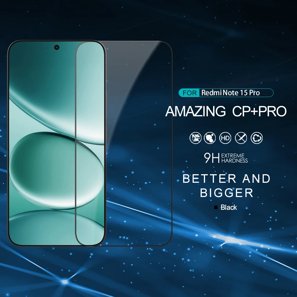 Nillkin for Xiaomi Redmi Note 15 Pro 5G Tempered Glass Full Cover CP+PRO glue Screen Protector Film
Nillkin for Xiaomi Redmi Note 15 Pro 5G Tempered Glass Full Cover CP+PRO glue Screen Protector Film