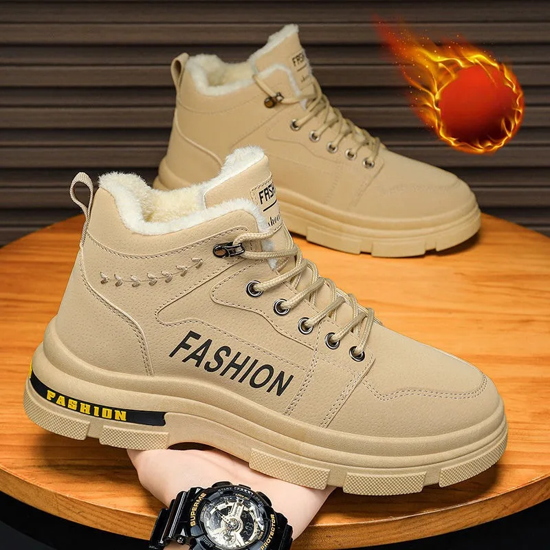 Snow Boots for Men High Top Lace Up Outdoor Sneakers 2024 Winter Warm Plush Cotton Shoes Anti Slip Wear Resistant Tooling Shoes
Snow Boots for Men High Top Lace Up Outdoor Sneakers 2024 Winter Warm Plush Cotton Shoes Anti Slip Wear Resistant Tooling Shoes