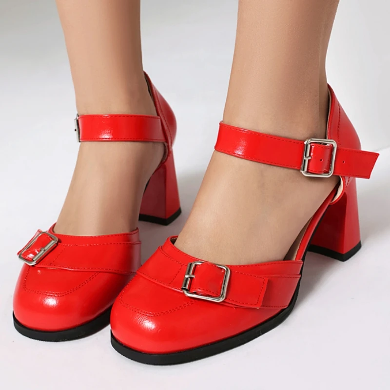 Women's High Heels Pumps Summer Shoes Big Size 45 Ankle Strap D'Orsay Red Black Heeled Dress Wedding Shoes Ladies 2026 New
Women's High Heels Pumps Summer Shoes Big Size 45 Ankle Strap D'Orsay Red Black Heeled Dress Wedding Shoes Ladies 2026 New