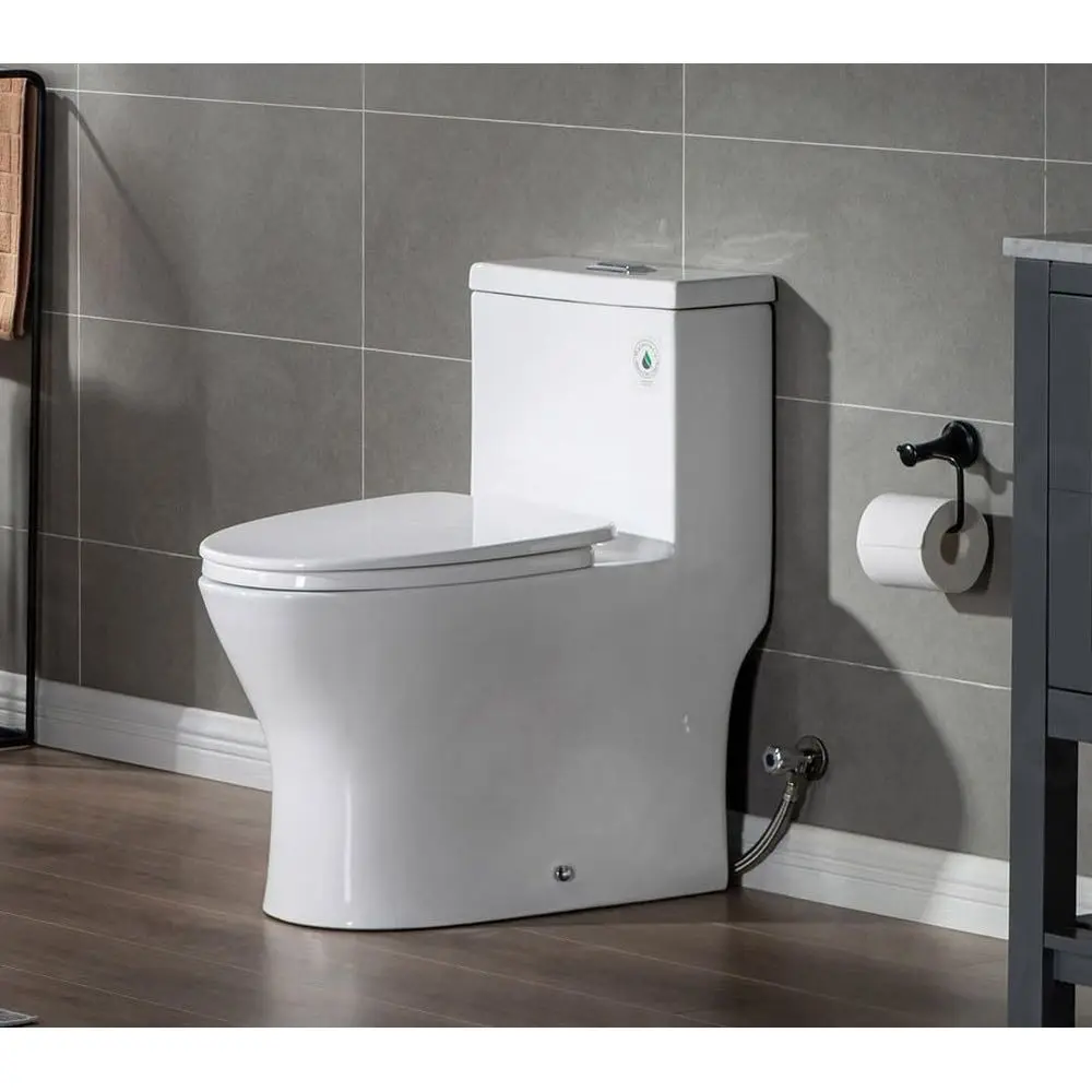 Удлиненный унитаз с двойным смывом и сиденьем с плавным закрыванием, 1.0/1.6 GPF, белый, хромированная кнопка
Удлиненный унитаз с двойным смывом и сиденьем с плавным закрыванием, 1.0/1.6 GPF, белый, хромированная кнопка