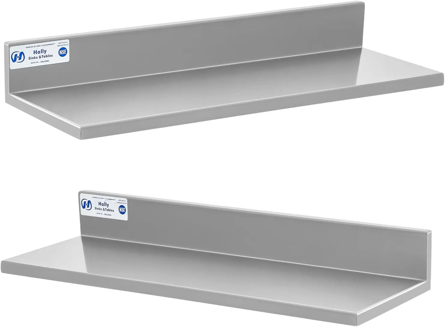 Heavy Duty Stainless Steel Wall Shelf 8.6x24 Inches, 50 lb Capacity, 2 Pack
Heavy Duty Stainless Steel Wall Shelf 8.6x24 Inches, 50 lb Capacity, 2 Pack