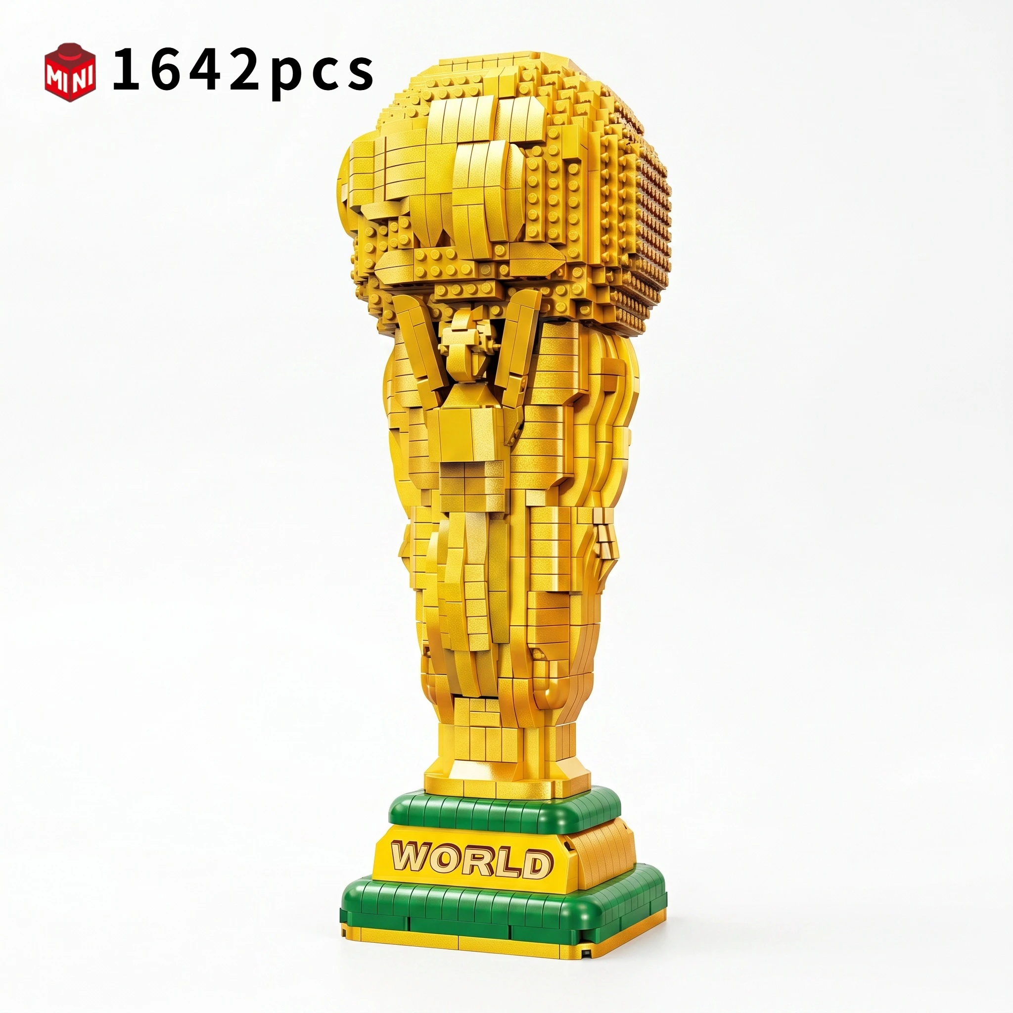 NEW1642pcs Creative Micro Building Blocks Football Trophy Model DIY Technical Bricks Set 3D Desktop Decor Gift For Football Fans
NEW1642pcs Creative Micro Building Blocks Football Trophy Model DIY Technical Bricks Set 3D Desktop Decor Gift For Football Fans