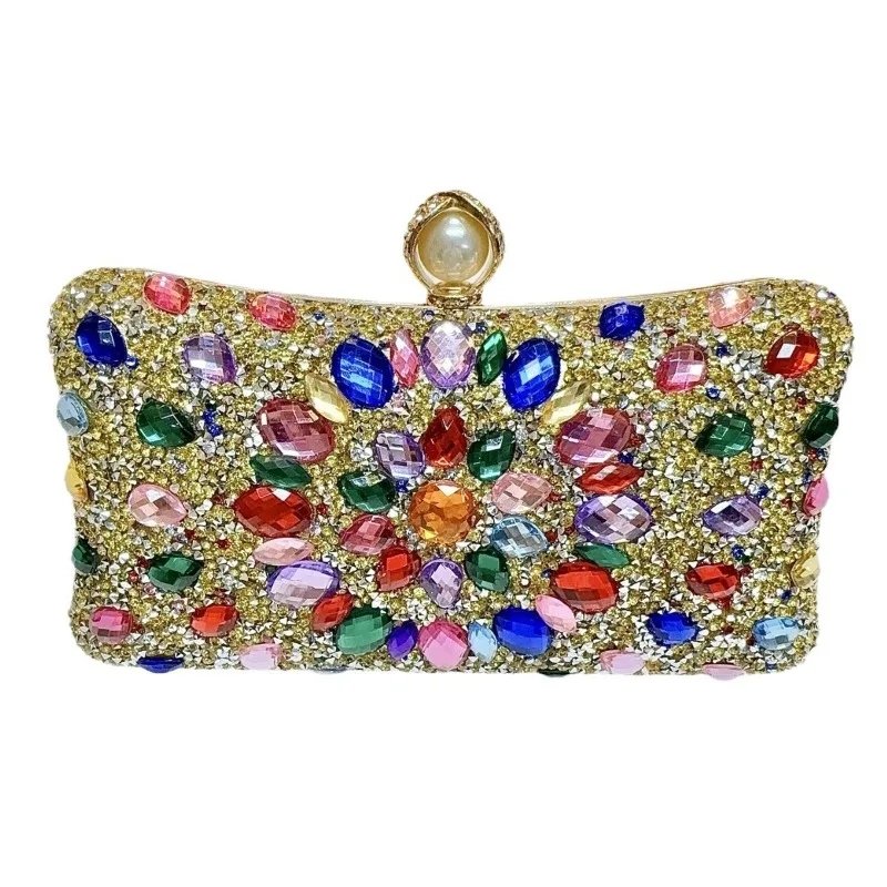 Модная вечерняя сумка с разноцветными бриллиантами, свадебная вечеринка, клатч со стразами для вечерних платьев, мини-сумка через плечо
Модная вечерняя сумка с разноцветными бриллиантами, свадебная вечеринка, клатч со стразами для вечерних платьев, мини-сумка через плечо