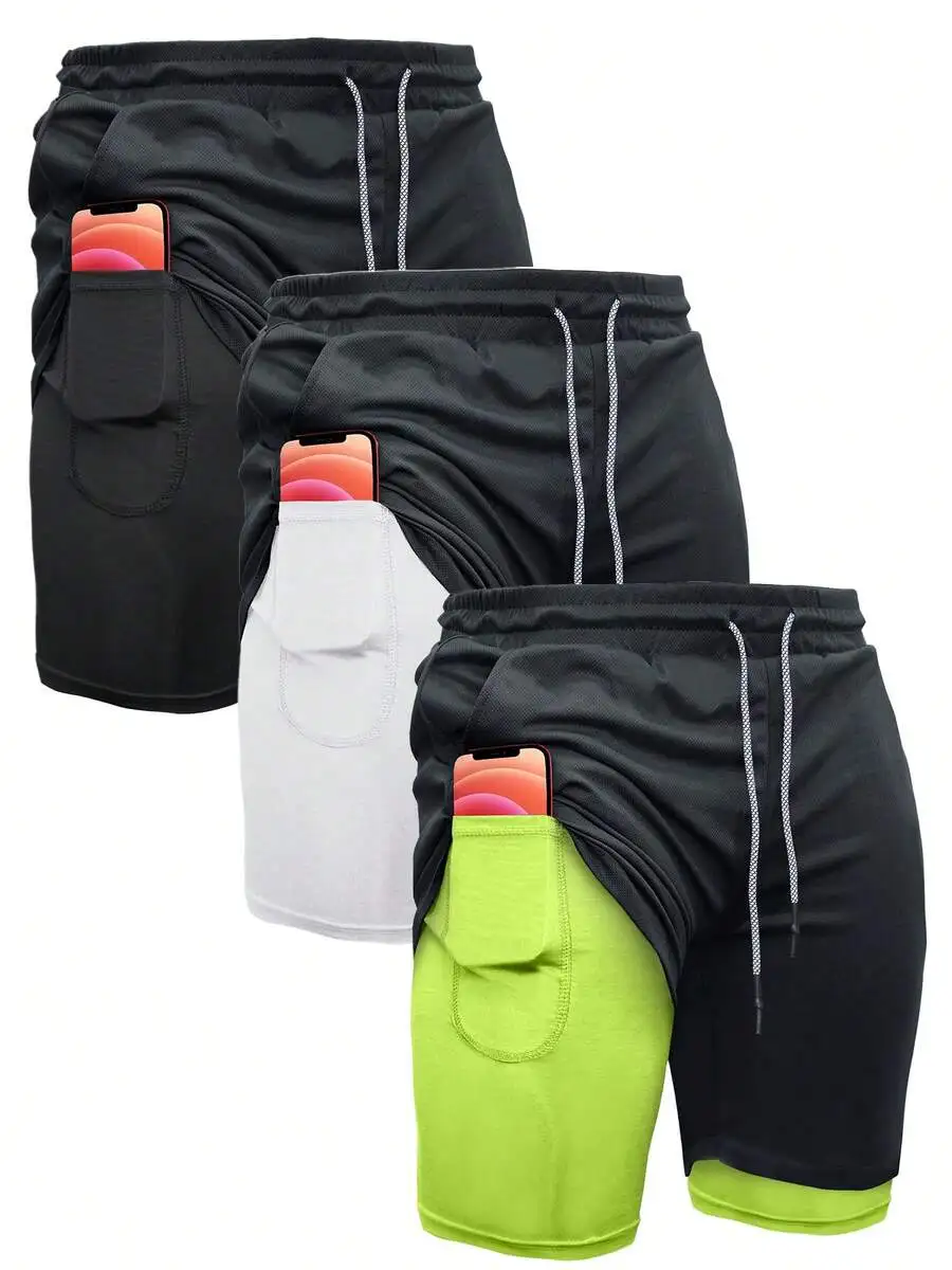 3-Pack Mens 2-In-1 Running Shorts With Pocket, 7 Inch Gym Yoga Outdoor Sports Shorts
3-Pack Mens 2-In-1 Running Shorts With Pocket, 7 Inch Gym Yoga Outdoor Sports Shorts