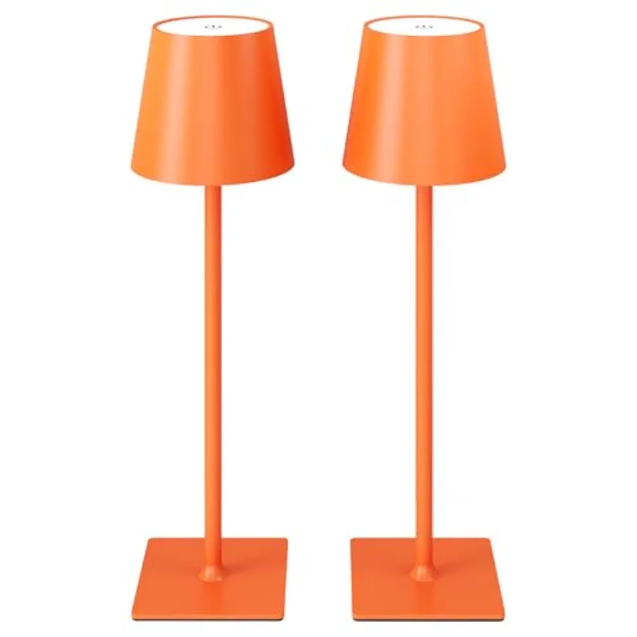 2 Pack Cordl Table Lamps, 3 Colors Stepl Dimming, 5000mAh Rechargeable Battery LED Desk Lamp for Bedroom/Couple Dinner/Desk/Caf
2 Pack Cordl Table Lamps, 3 Colors Stepl Dimming, 5000mAh Rechargeable Battery LED Desk Lamp for Bedroom/Couple Dinner/Desk/Caf