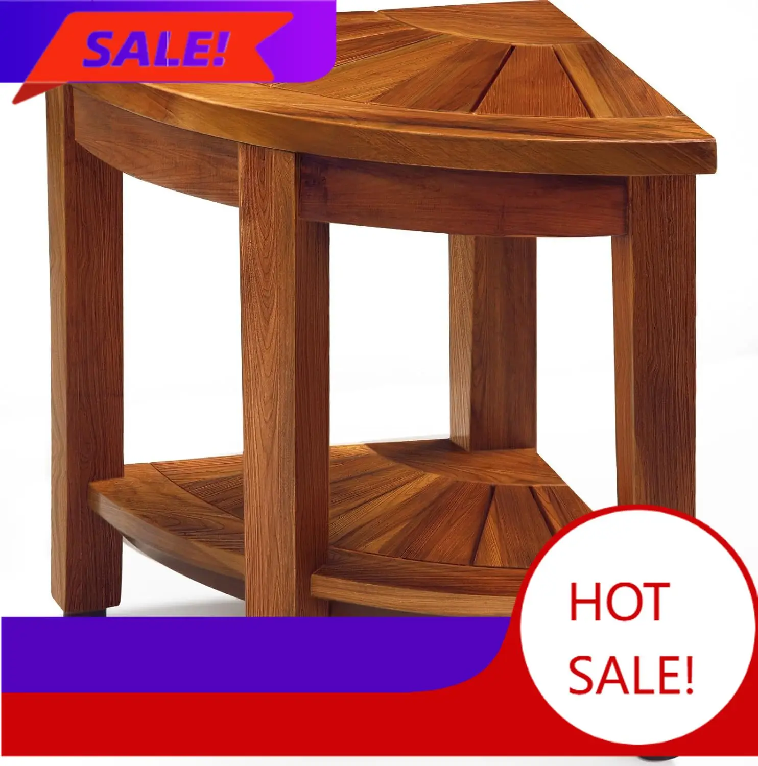 Teak Corner Shower Bench 18” Shower Stools for Inside Shower, Teak Corner Bench Waterproof Bath Chair, Bathroom Seat with Storag
Teak Corner Shower Bench 18” Shower Stools for Inside Shower, Teak Corner Bench Waterproof Bath Chair, Bathroom Seat with Storag