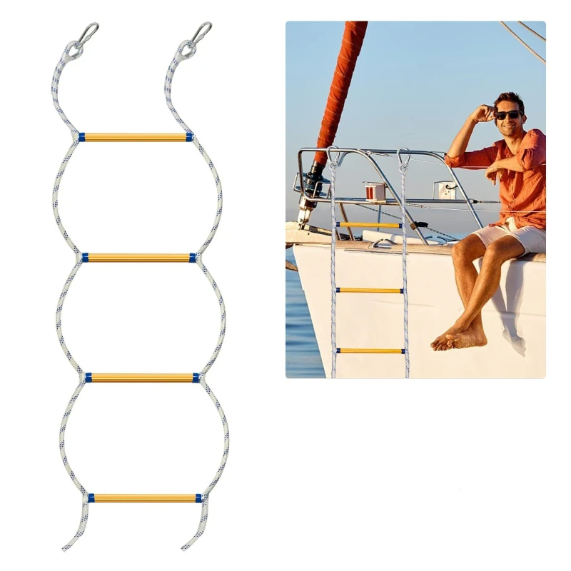 Marine rope ladder Boarding rope ladder Multifunctional resin training rope ladder
Marine rope ladder Boarding rope ladder Multifunctional resin training rope ladder