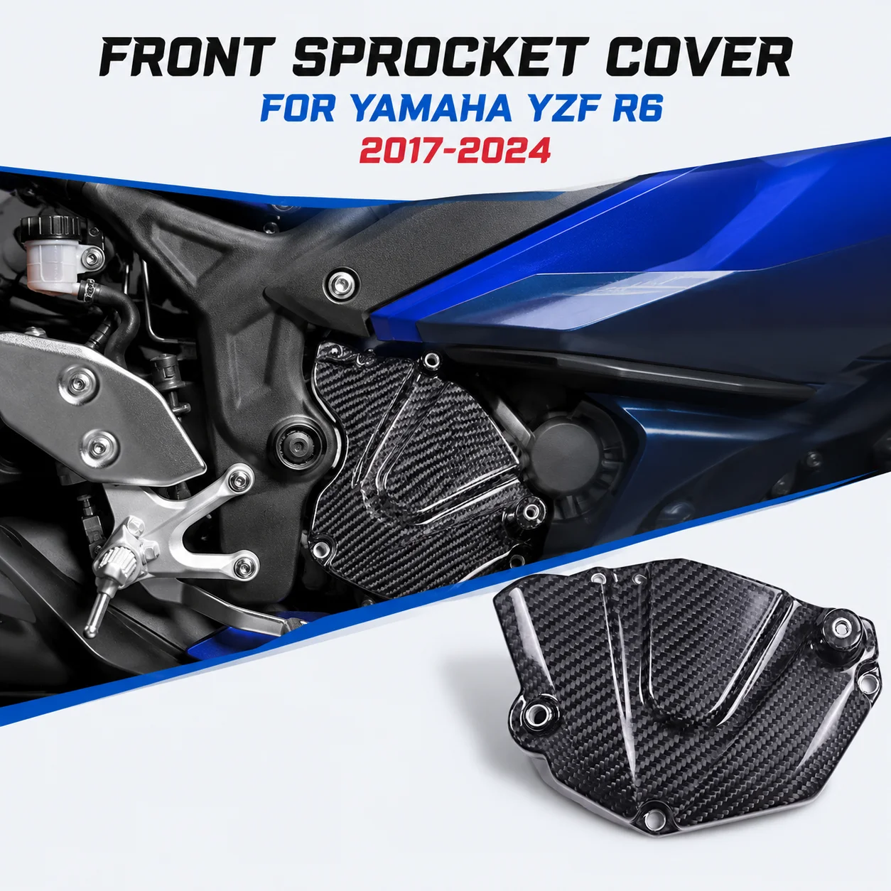 Front Sprocket Cover Carbon Fiber for Yamaha YZF R6 2017 2018 2019 2020 2021 2022 2023 2024 Motorcycle Accessories
Front Sprocket Cover Carbon Fiber for Yamaha YZF R6 2017 2018 2019 2020 2021 2022 2023 2024 Motorcycle Accessories