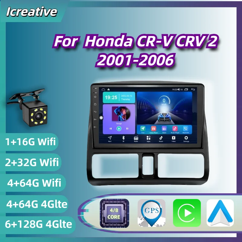 Android Car Radio For Honda CR-V CRV 2 2001-2006 Wireless Carplay Multimedia Player 2Din Stereo Autoradio Head Unit Navigation
Android Car Radio For Honda CR-V CRV 2 2001-2006 Wireless Carplay Multimedia Player 2Din Stereo Autoradio Head Unit Navigation