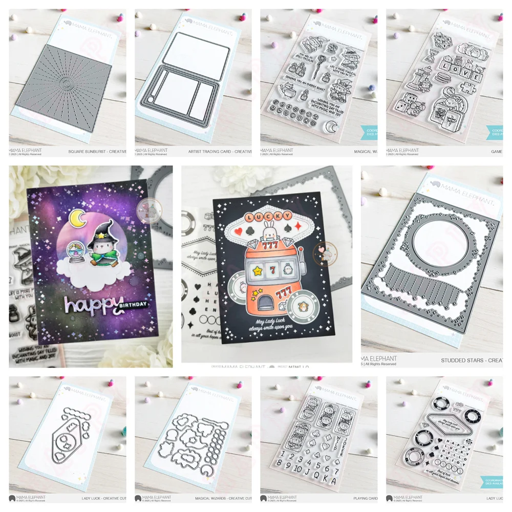 Magical Wizards Metal Cutting Dies and Stamp for Scrapbook Game Night dies DIY Decoration Craft Embossing Greeting Card 2025 New
Magical Wizards Metal Cutting Dies and Stamp for Scrapbook Game Night dies DIY Decoration Craft Embossing Greeting Card 2025 New