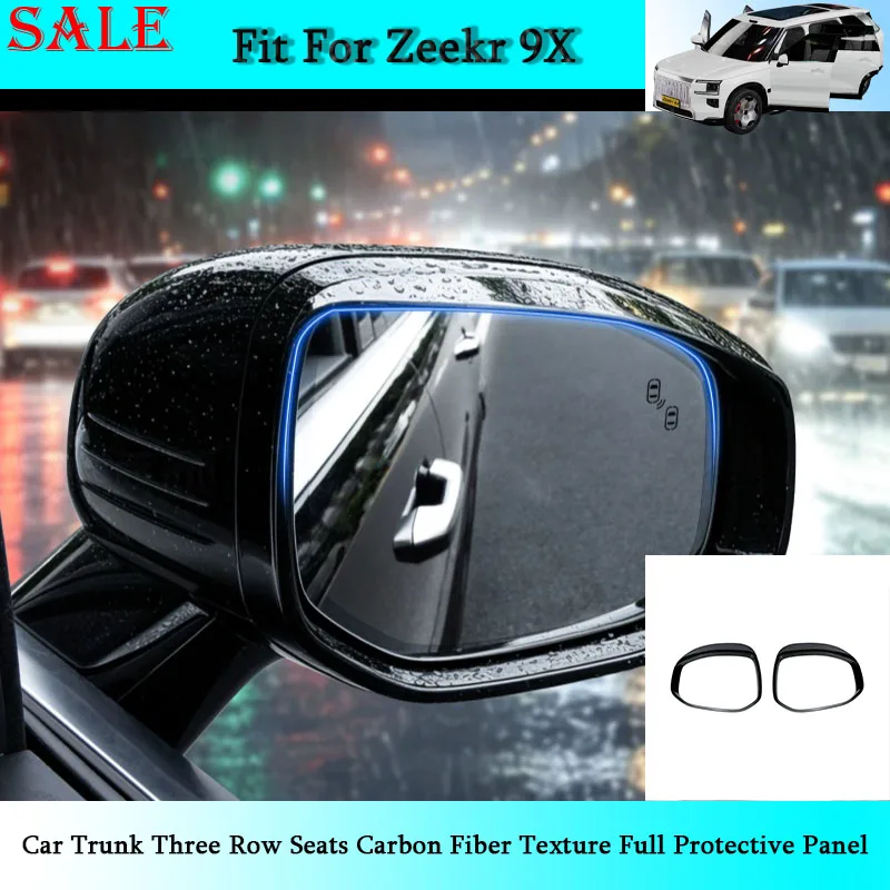 Fit for Zeekr 9X 2025 2026 Auto Rearview Mirror Rain Eyebrow Rainproof Frame Automobile Exterior Modification Accessories
Fit for Zeekr 9X 2025 2026 Auto Rearview Mirror Rain Eyebrow Rainproof Frame Automobile Exterior Modification Accessories