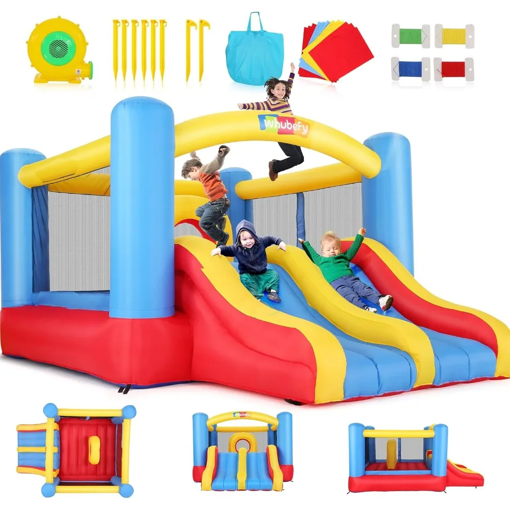 Whubefy Bounce House for Kids 3-10, Inflatable Bounce House with Blower, 840+420D Thick Oxford Cloth Blow Up Jumping Bouncer wit
Whubefy Bounce House for Kids 3-10, Inflatable Bounce House with Blower, 840+420D Thick Oxford Cloth Blow Up Jumping Bouncer wit