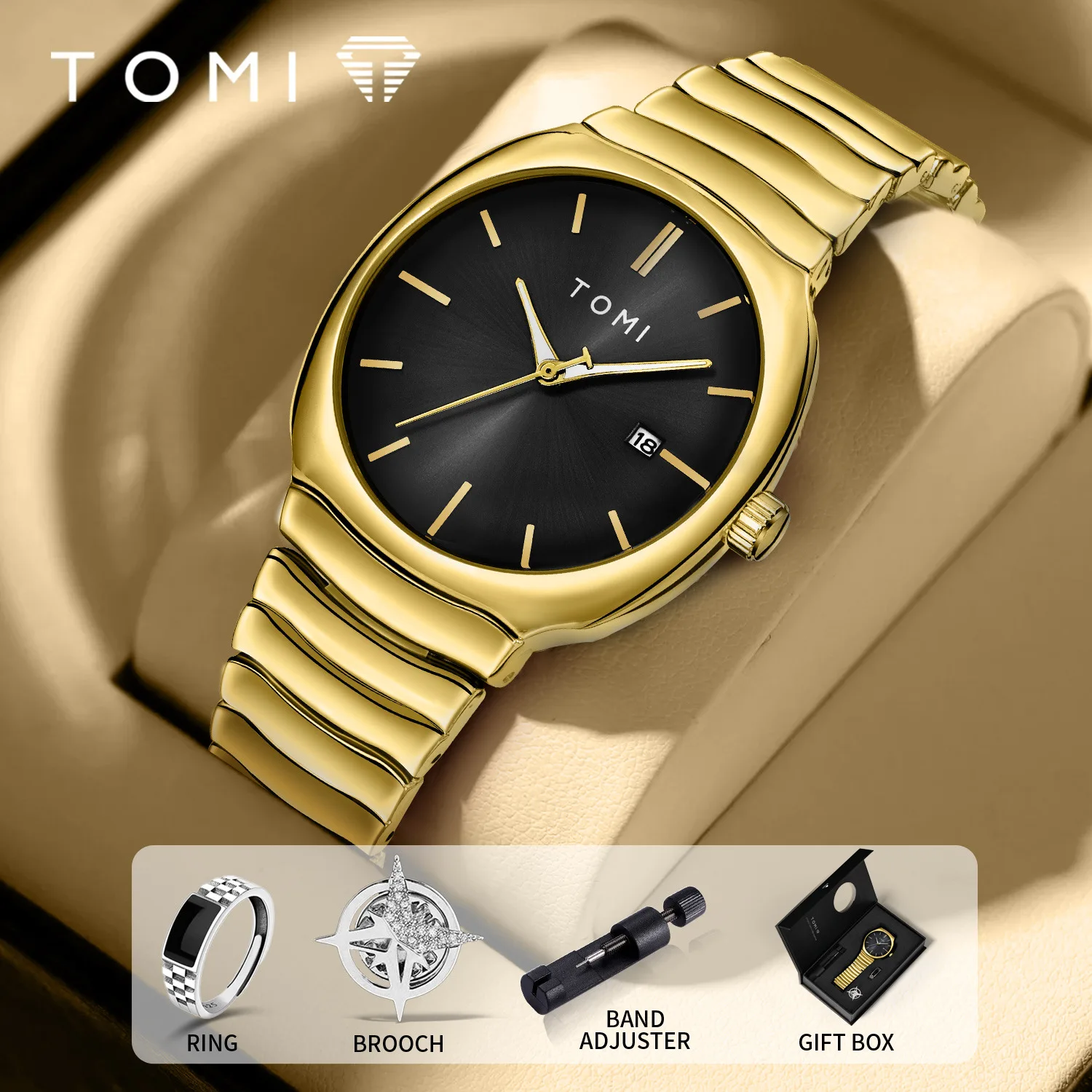 Minimalist Quartz Watch for Men Stainless Steel Band Waterproof Fashion Casual Wristwatch Classic Gift Box Set
Minimalist Quartz Watch for Men Stainless Steel Band Waterproof Fashion Casual Wristwatch Classic Gift Box Set