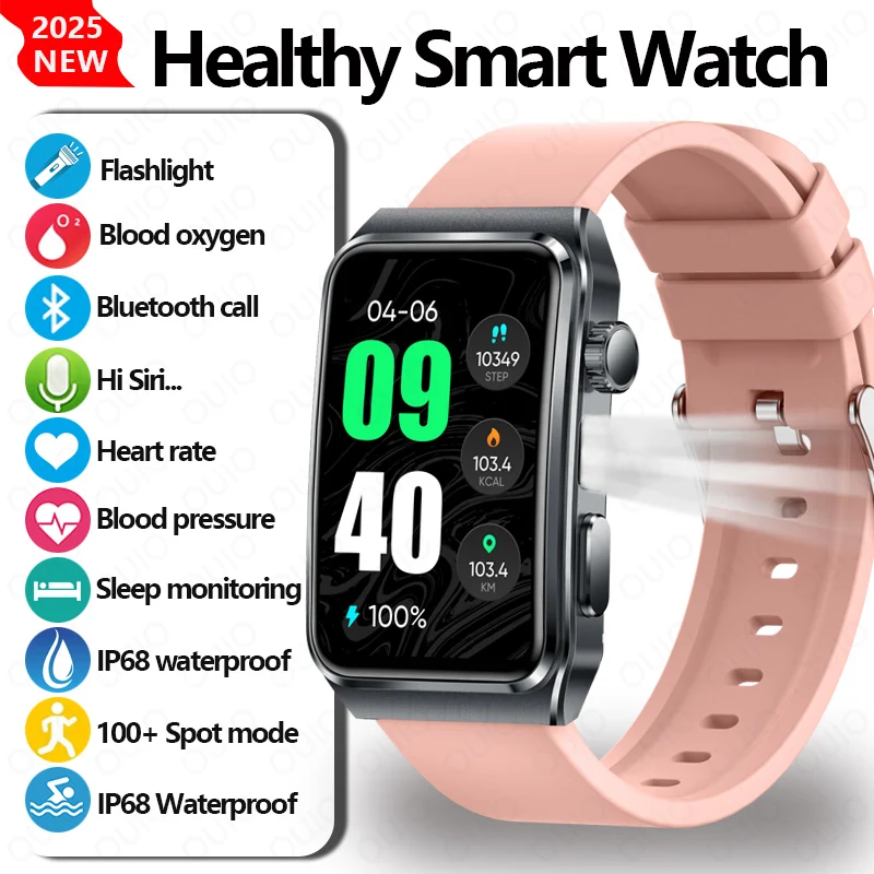 Women Health Smart Watch Men women Flashlight Voice Assistant IP68 Waterproof Heart Rate Blood Oxygen Bluetooth Call Smart Watch
Women Health Smart Watch Men women Flashlight Voice Assistant IP68 Waterproof Heart Rate Blood Oxygen Bluetooth Call Smart Watch