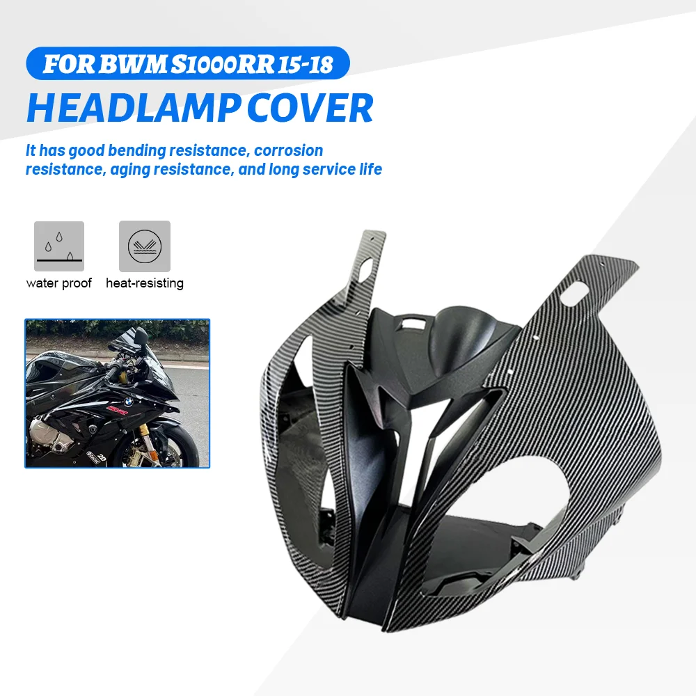 For BMW S1000RR s1000rr 2015 2016 2017 2018 Front Upper Nose Fairing Headlight Cover Guard Vent ABS Carbon Fiber Paint
For BMW S1000RR s1000rr 2015 2016 2017 2018 Front Upper Nose Fairing Headlight Cover Guard Vent ABS Carbon Fiber Paint