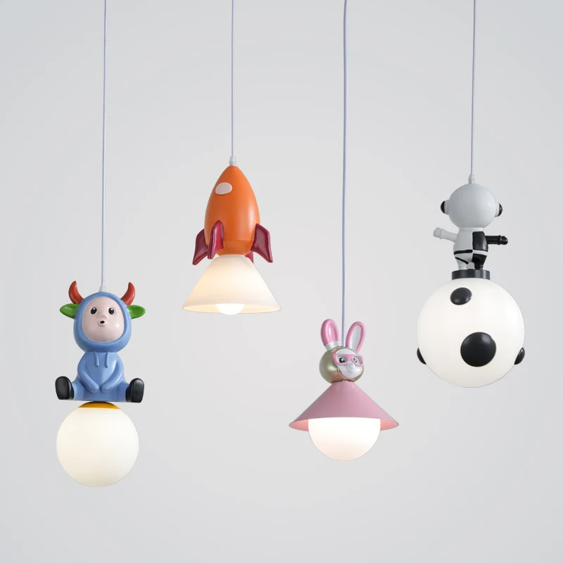 Nordic Cartoon Pendant Lights Modern Animal Glass Hanging Lamp Children's Room Kids Bedroom Dinning Room Lights Baby Home Decor
Nordic Cartoon Pendant Lights Modern Animal Glass Hanging Lamp Children's Room Kids Bedroom Dinning Room Lights Baby Home Decor