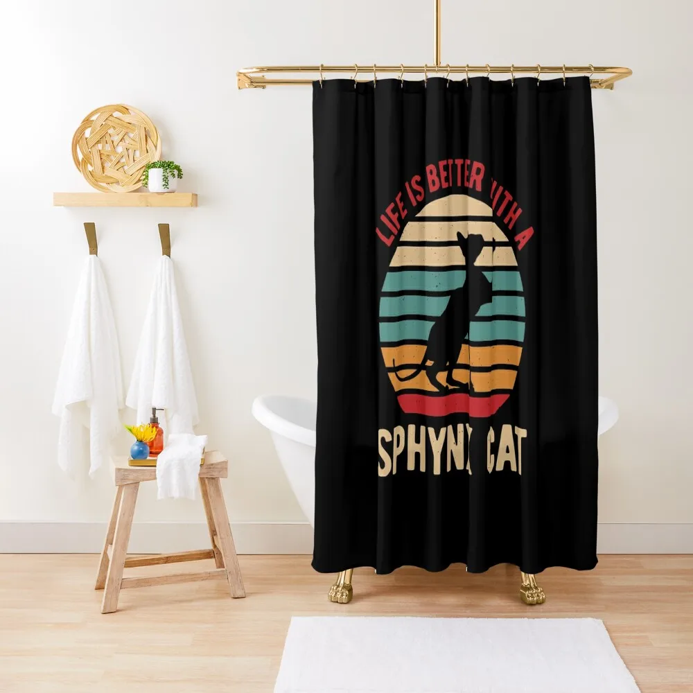 Funny Sphynx Cat Shower Curtain Cover Waterproof Shower And Anti-Mold Elegant Bathroom Curtain
Funny Sphynx Cat Shower Curtain Cover Waterproof Shower And Anti-Mold Elegant Bathroom Curtain