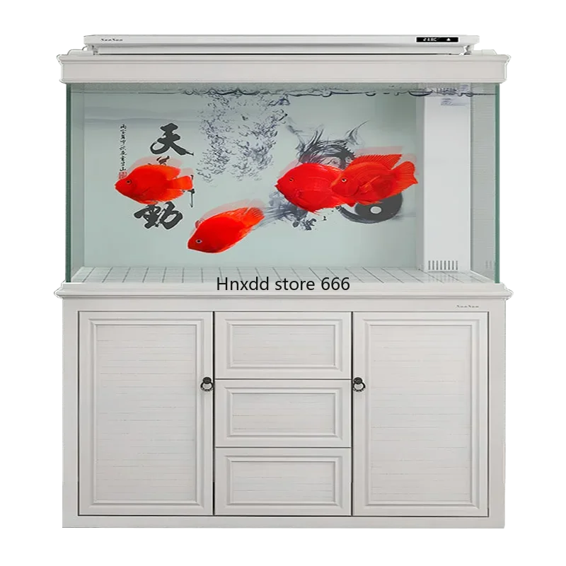 Large living room ultra-white glass aquarium bottom filter dragon fish tank free of water change
Large living room ultra-white glass aquarium bottom filter dragon fish tank free of water change