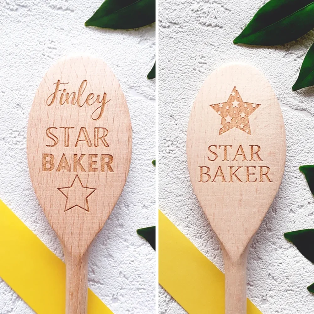 Custom 1Pcs Star Baker Wooden Spoon Gifts for Cooking Enthusiasts Kitchen Accessory Table Decoration Top Chef Stirrer Game Prize
Custom 1Pcs Star Baker Wooden Spoon Gifts for Cooking Enthusiasts Kitchen Accessory Table Decoration Top Chef Stirrer Game Prize