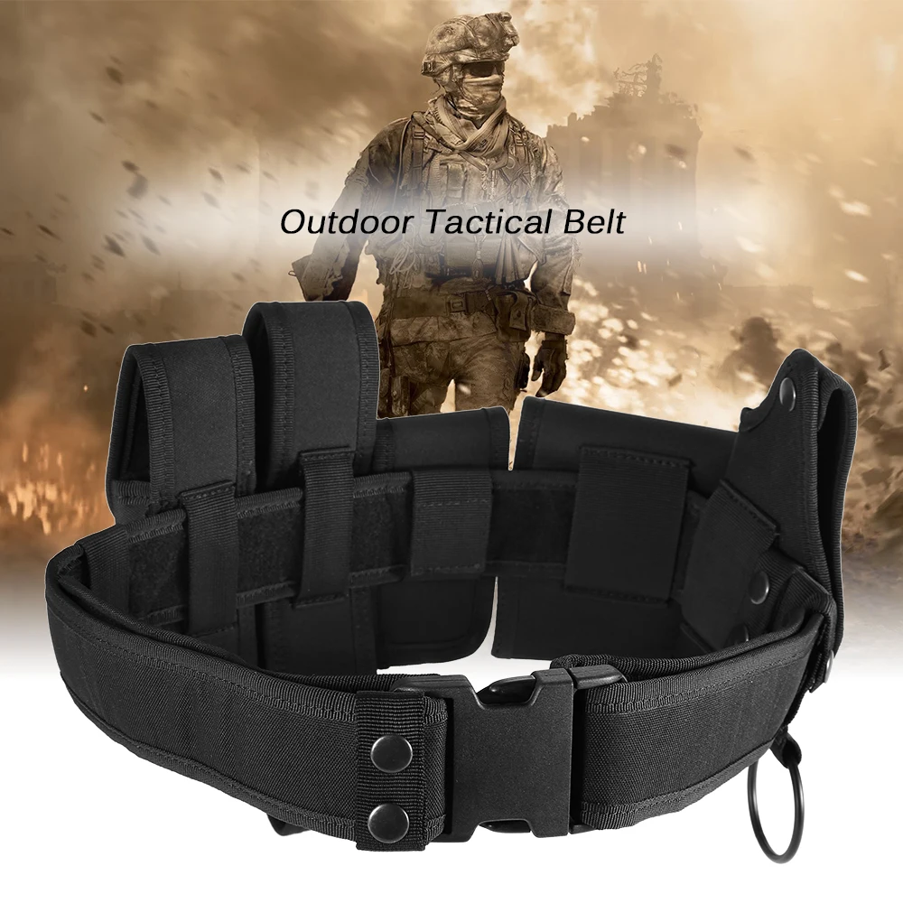 6 In 1 Adjustable Heavy Duty Utility Belt Law Enforcement Quick-Release Belt with Pouch for Police Security Tactical Accessory
6 In 1 Adjustable Heavy Duty Utility Belt Law Enforcement Quick-Release Belt with Pouch for Police Security Tactical Accessory