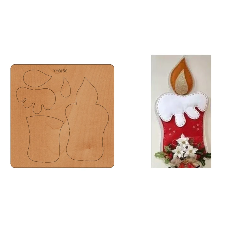 Christmas candle bow mold knife model YY8156 is suitable for all cutting machines on the market die cuts
Christmas candle bow mold knife model YY8156 is suitable for all cutting machines on the market die cuts
