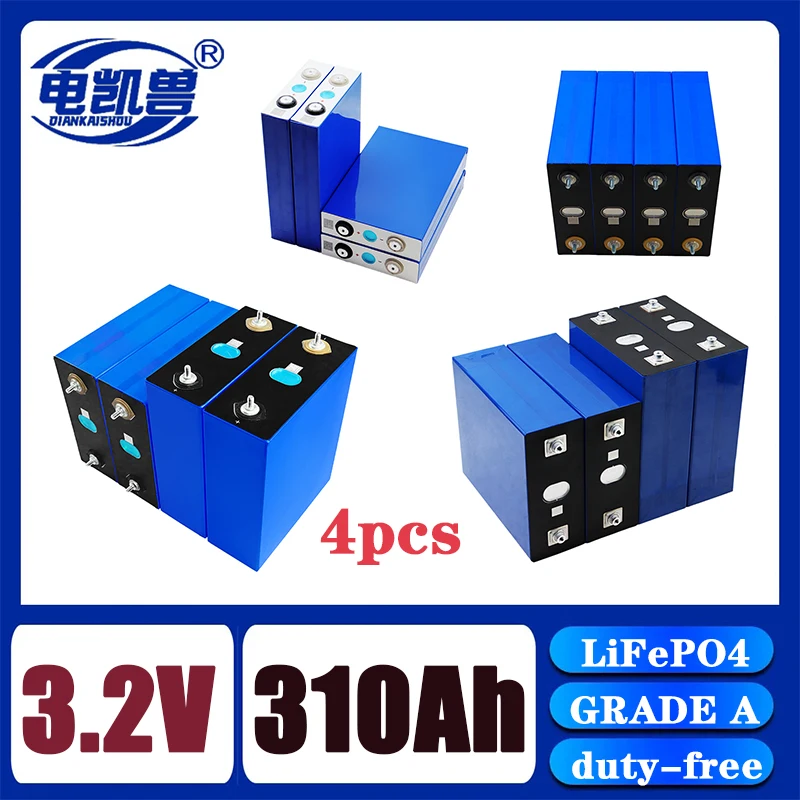 Новый класс A-класса 310Ah 280Ah 200Ah 105Ah LiFePO4 аккумулятор 3,2 V подходит для 12V 24V RV golf cart доставка Солнечная система хранения без пошлин
Новый класс A-класса 310Ah 280Ah 200Ah 105Ah LiFePO4 аккумулятор 3,2 V подходит для 12V 24V RV golf cart доставка Солнечная система хранения без пошлин