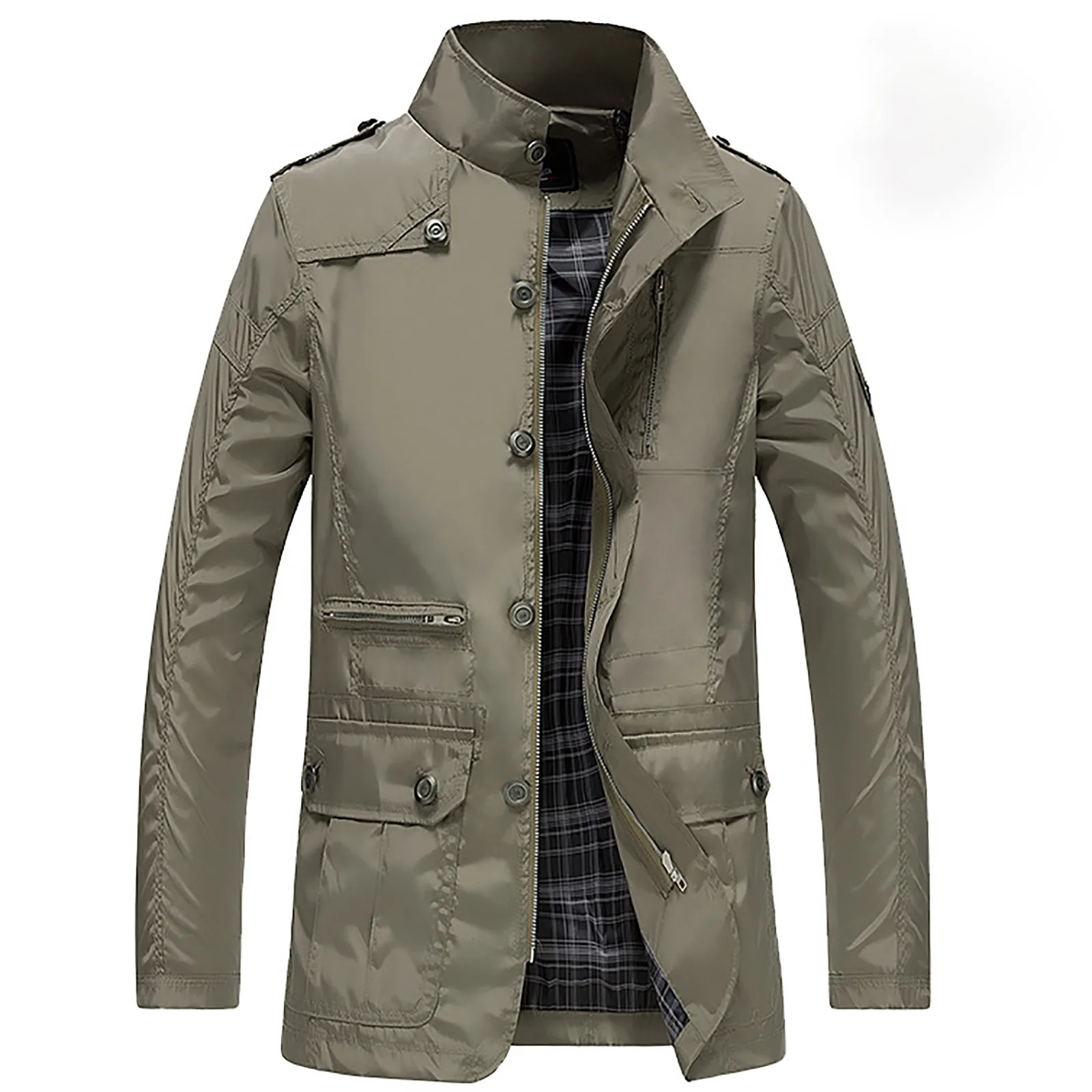Autumn Winter Men Outdoor Sport Casual Cotton-Padded Clothes Solid Color Plus Size Singel Breasted Zipper Stand Collar Outwears
Autumn Winter Men Outdoor Sport Casual Cotton-Padded Clothes Solid Color Plus Size Singel Breasted Zipper Stand Collar Outwears
