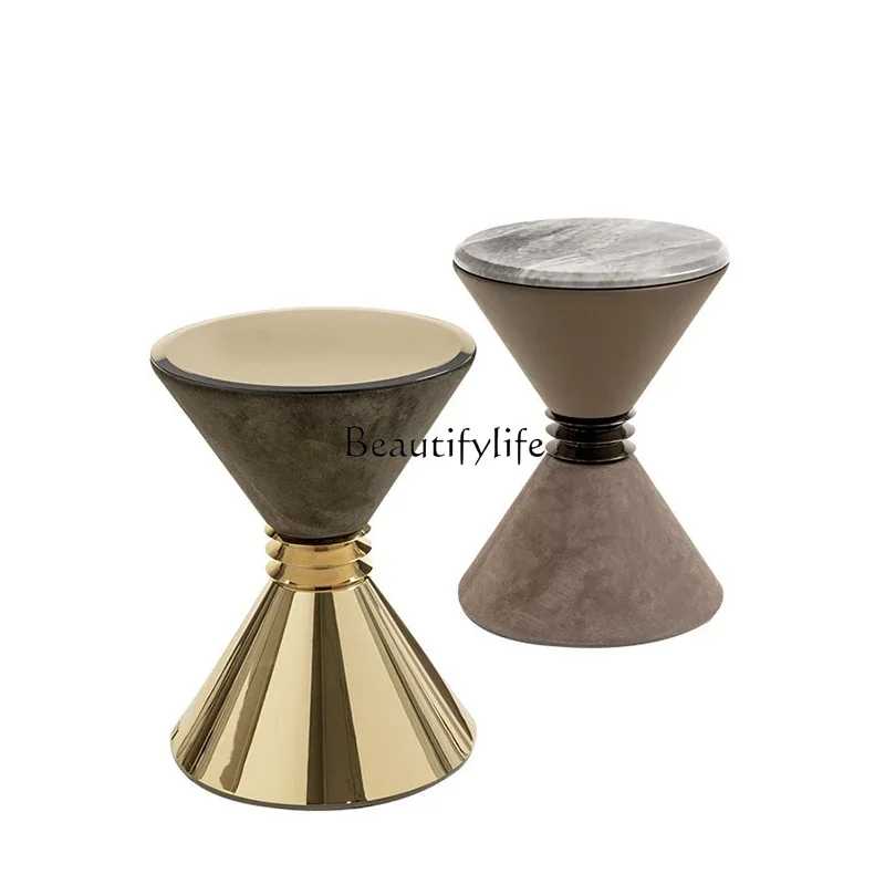 Light luxury modern round hourglass marble corner few personalized creative hair edge few
Light luxury modern round hourglass marble corner few personalized creative hair edge few
