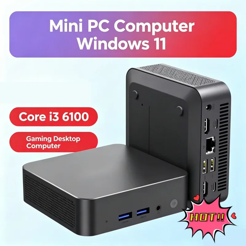 Windows 11 Pro MINI PC Core I3 6100 32GB RAM 1TB 2TB SSD WIFI 6 BT5.2 4K HD Gaming Office Study With 3 Years Warranty
Windows 11 Pro MINI PC Core I3 6100 32GB RAM 1TB 2TB SSD WIFI 6 BT5.2 4K HD Gaming Office Study With 3 Years Warranty