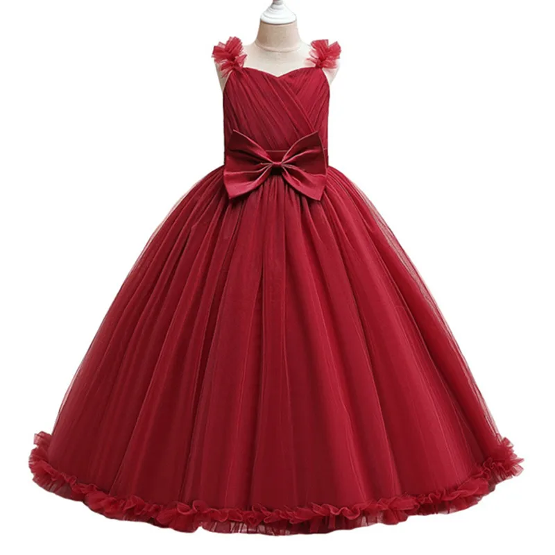 Summer Girls' Tulle Bow Wedding Dress Flower Girl Party Elegant Dress Girls' Sleeveless Fashion Show Fluffy Formal Lace Dress
Summer Girls' Tulle Bow Wedding Dress Flower Girl Party Elegant Dress Girls' Sleeveless Fashion Show Fluffy Formal Lace Dress
