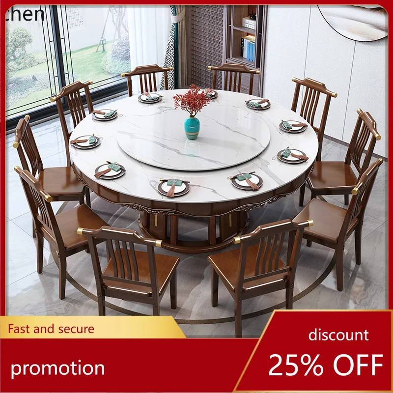 HT Solid Wood Dining Table and Chair Set for Home Use, 10-Person Dining Table, Hotel Round Large Round Table
HT Solid Wood Dining Table and Chair Set for Home Use, 10-Person Dining Table, Hotel Round Large Round Table