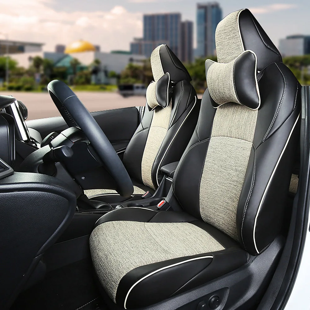 Flax + Faux Leather Car Seat Covers Set For Toyota Corolla XSE Sedan 2022 2021 2020 Interior Decoration Protector Accessories
Flax + Faux Leather Car Seat Covers Set For Toyota Corolla XSE Sedan 2022 2021 2020 Interior Decoration Protector Accessories