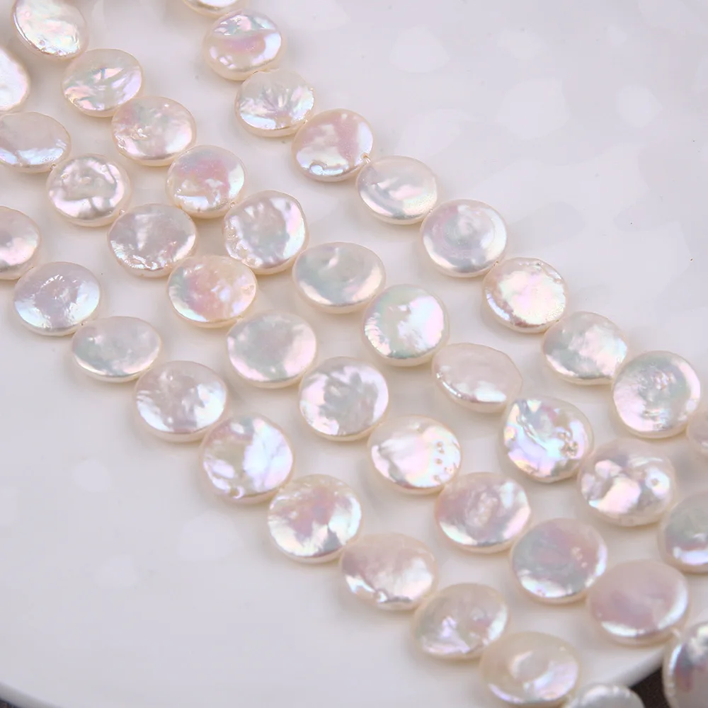 12-13mm White Button Shape Natural Freshwater Pearl Baroque Loose Beads Jewelry Accessories Making DIY Necklace Bracelet 1Strand
12-13mm White Button Shape Natural Freshwater Pearl Baroque Loose Beads Jewelry Accessories Making DIY Necklace Bracelet 1Strand