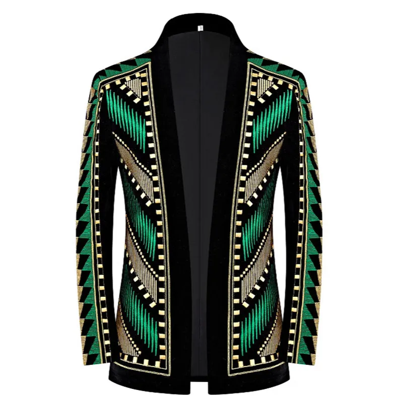 Customized High-end Men's Court Embroidery Suit Jackets European Style Party Stage Cardigan Slim Blazers Singer Tuxedo Coat
Customized High-end Men's Court Embroidery Suit Jackets European Style Party Stage Cardigan Slim Blazers Singer Tuxedo Coat