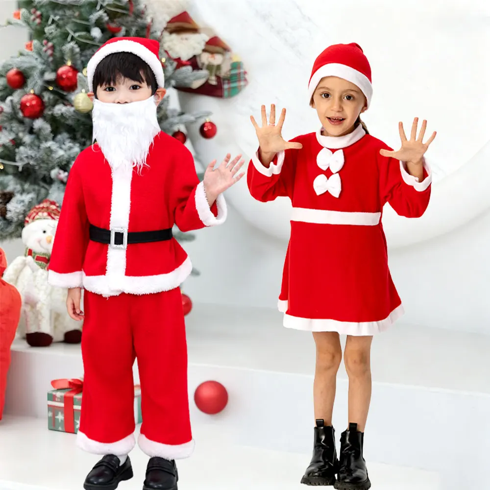 Children's Christmas Costume Set - Red Velvet Cape Santa Claus Set, Christmas Gift, Party Family Clothes
Children's Christmas Costume Set - Red Velvet Cape Santa Claus Set, Christmas Gift, Party Family Clothes
