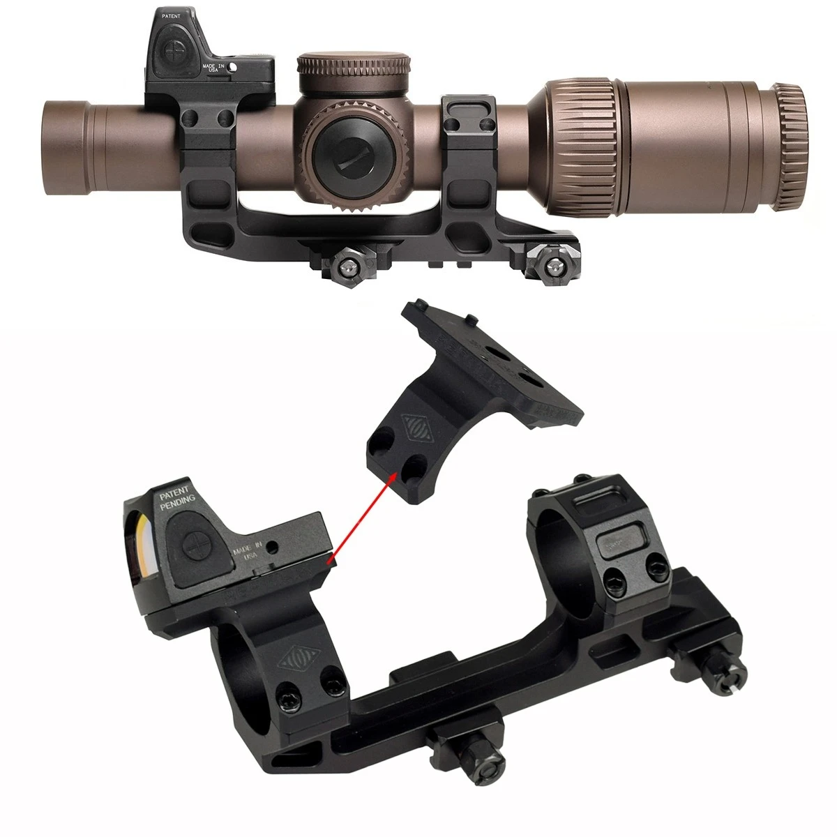 GEISSELE SUPER PRECISION AR15 Scope Mount 25.4mm 30mm Rings Reptilia 30mm ROF-45 ROF-90 For RMR SRO Red Dot Sight Mount
GEISSELE SUPER PRECISION AR15 Scope Mount 25.4mm 30mm Rings Reptilia 30mm ROF-45 ROF-90 For RMR SRO Red Dot Sight Mount