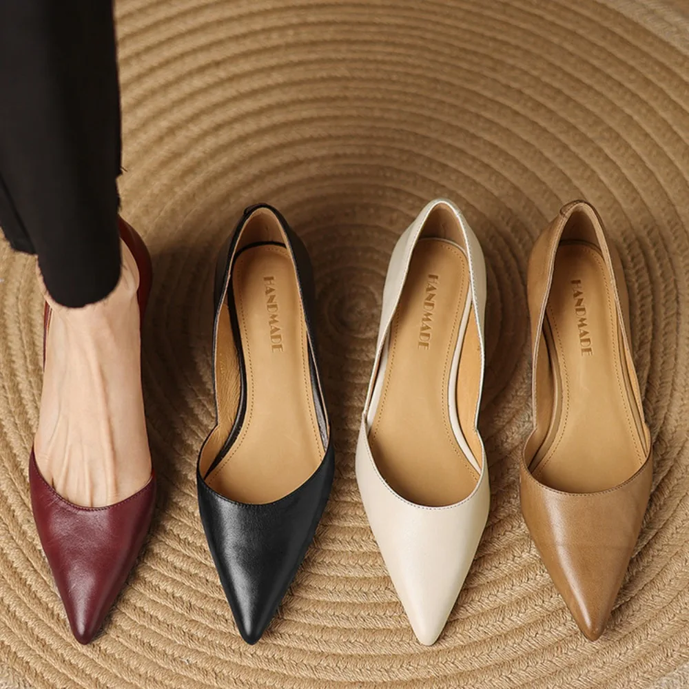 Women's 2026 Classic Stiletto Pointed Toe Genuine Leather Pumps, Solid Color Low-Cut for Office & Daily Wear
Women's 2026 Classic Stiletto Pointed Toe Genuine Leather Pumps, Solid Color Low-Cut for Office & Daily Wear
