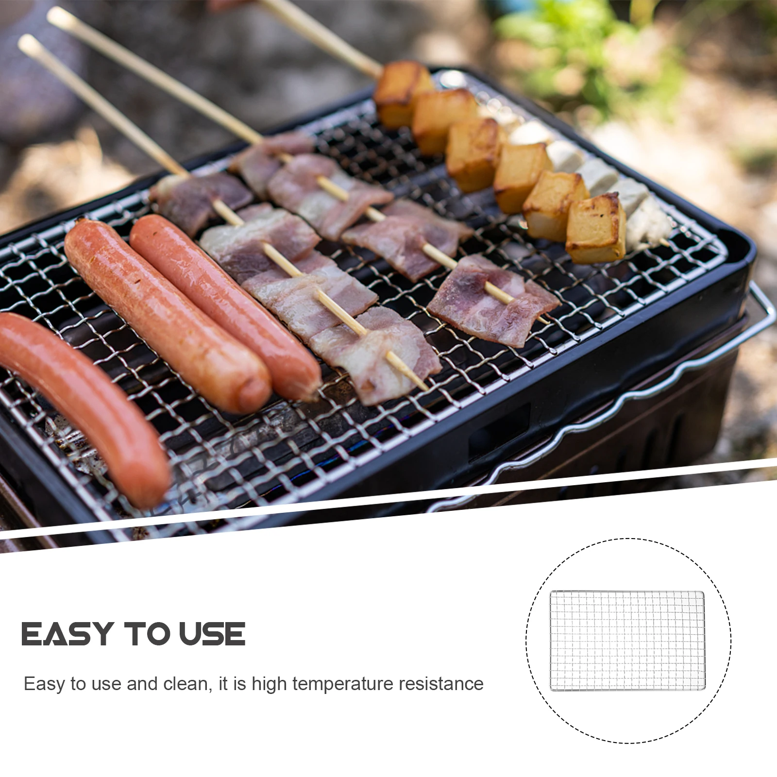 Square Grilled Net Camping Barbecue Accessories Steel Mesh Baked Fish Tool Party Reused Bag Grid Mat Durable Bbq
Square Grilled Net Camping Barbecue Accessories Steel Mesh Baked Fish Tool Party Reused Bag Grid Mat Durable Bbq