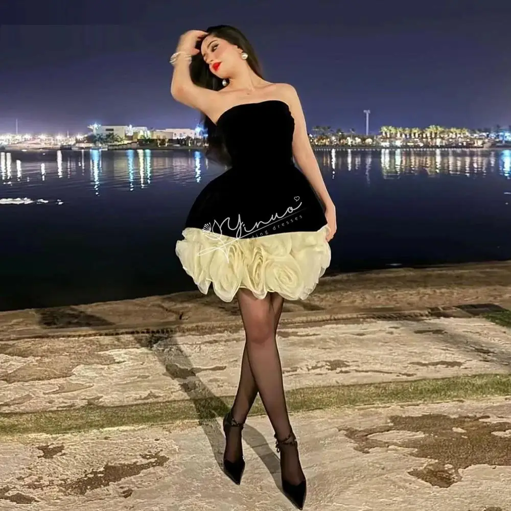 customized Black and White Sexy Homecoming Dresses Strapless Flowers 2024 Birthday Party Mini Dress for Women Short Cocktail Gow
customized Black and White Sexy Homecoming Dresses Strapless Flowers 2024 Birthday Party Mini Dress for Women Short Cocktail Gow