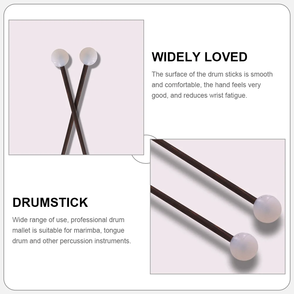 2 Pairs Ethereal Drumstick Mallet Percussion Mallets Drumsticks Rubber Tongue Music Accessories
2 Pairs Ethereal Drumstick Mallet Percussion Mallets Drumsticks Rubber Tongue Music Accessories