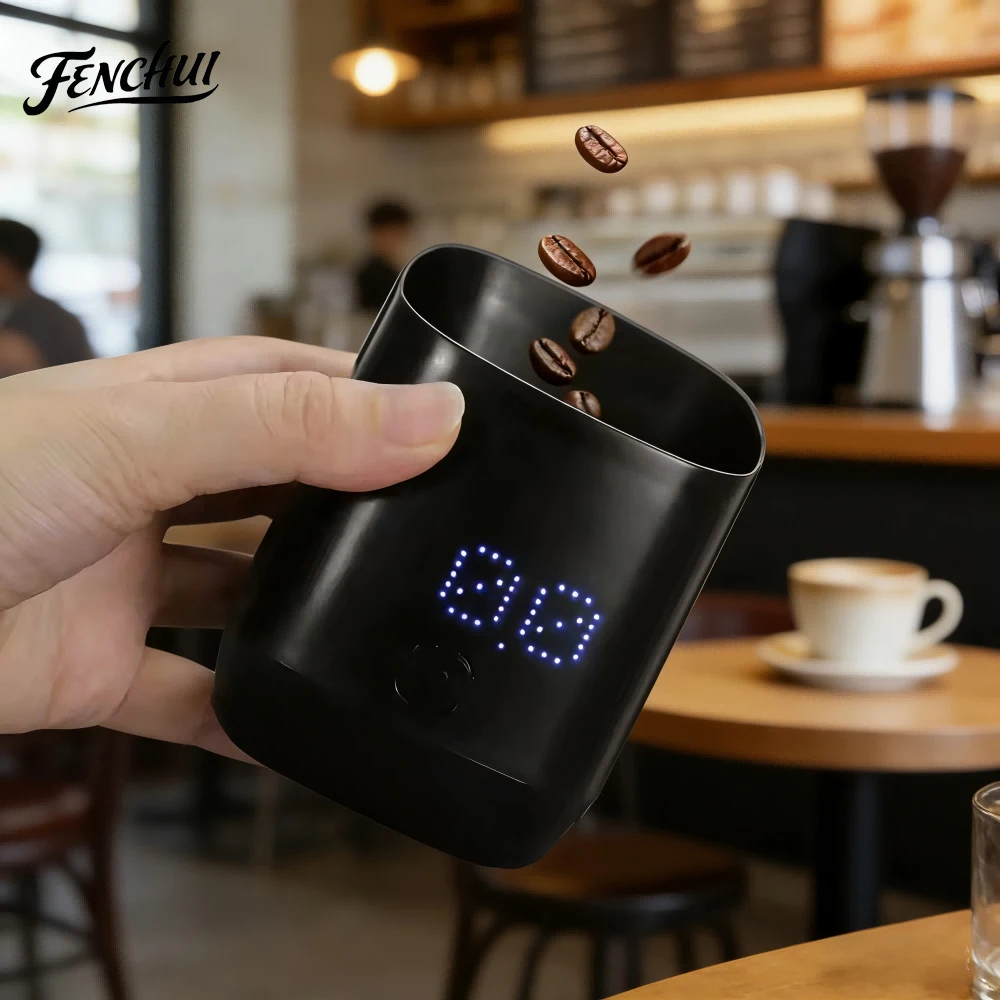 FENCHUI Digital Dosing Cup Coffee Scale Display Tray Precise Scale Measuring Cup Kitchen Barista Tools Espresso Accessories
FENCHUI Digital Dosing Cup Coffee Scale Display Tray Precise Scale Measuring Cup Kitchen Barista Tools Espresso Accessories