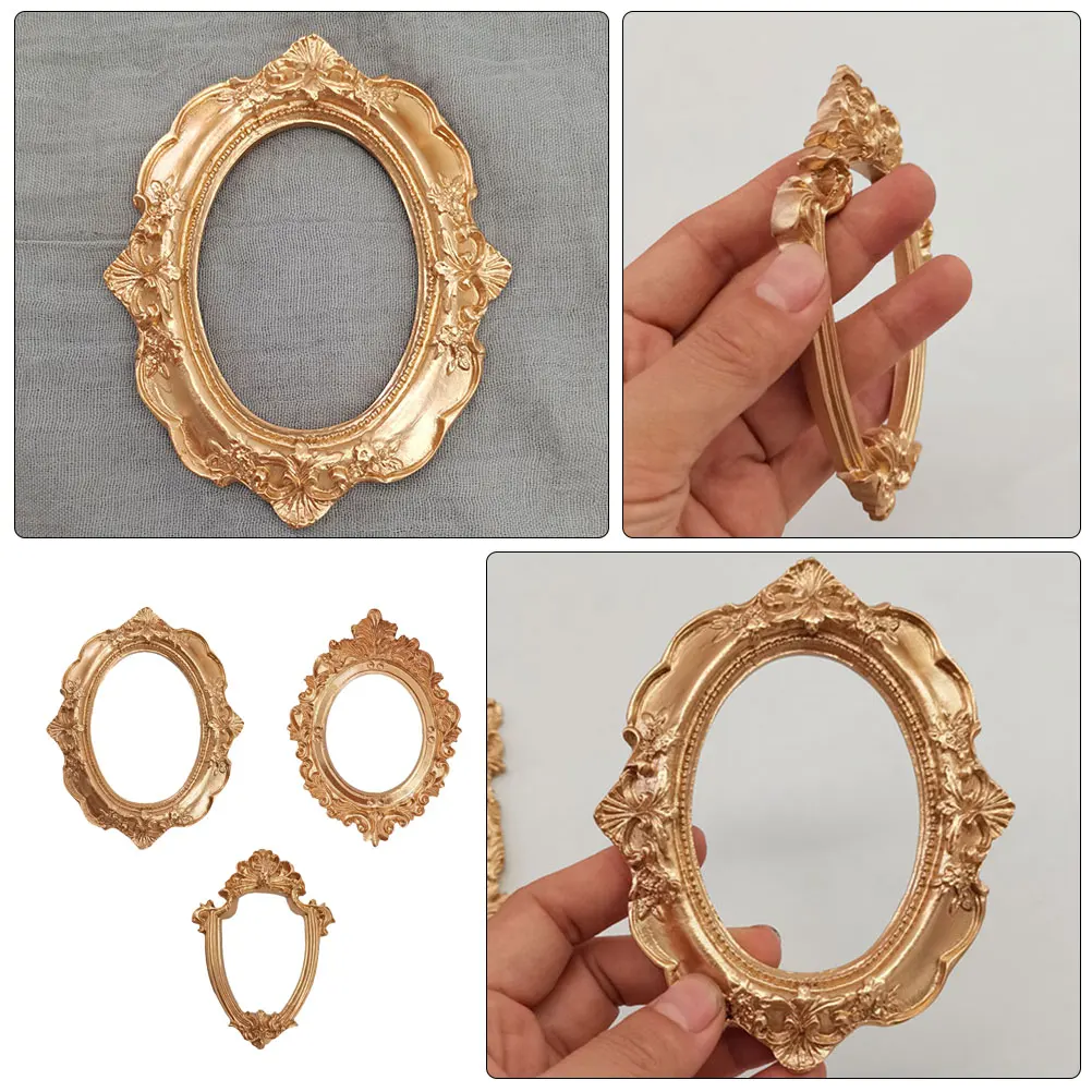 3pcs Mini Photo Frame Props Decorations High Quality Resin Smooth Elegant European Style Adornment Perfect for Coffee Shop
3pcs Mini Photo Frame Props Decorations High Quality Resin Smooth Elegant European Style Adornment Perfect for Coffee Shop
