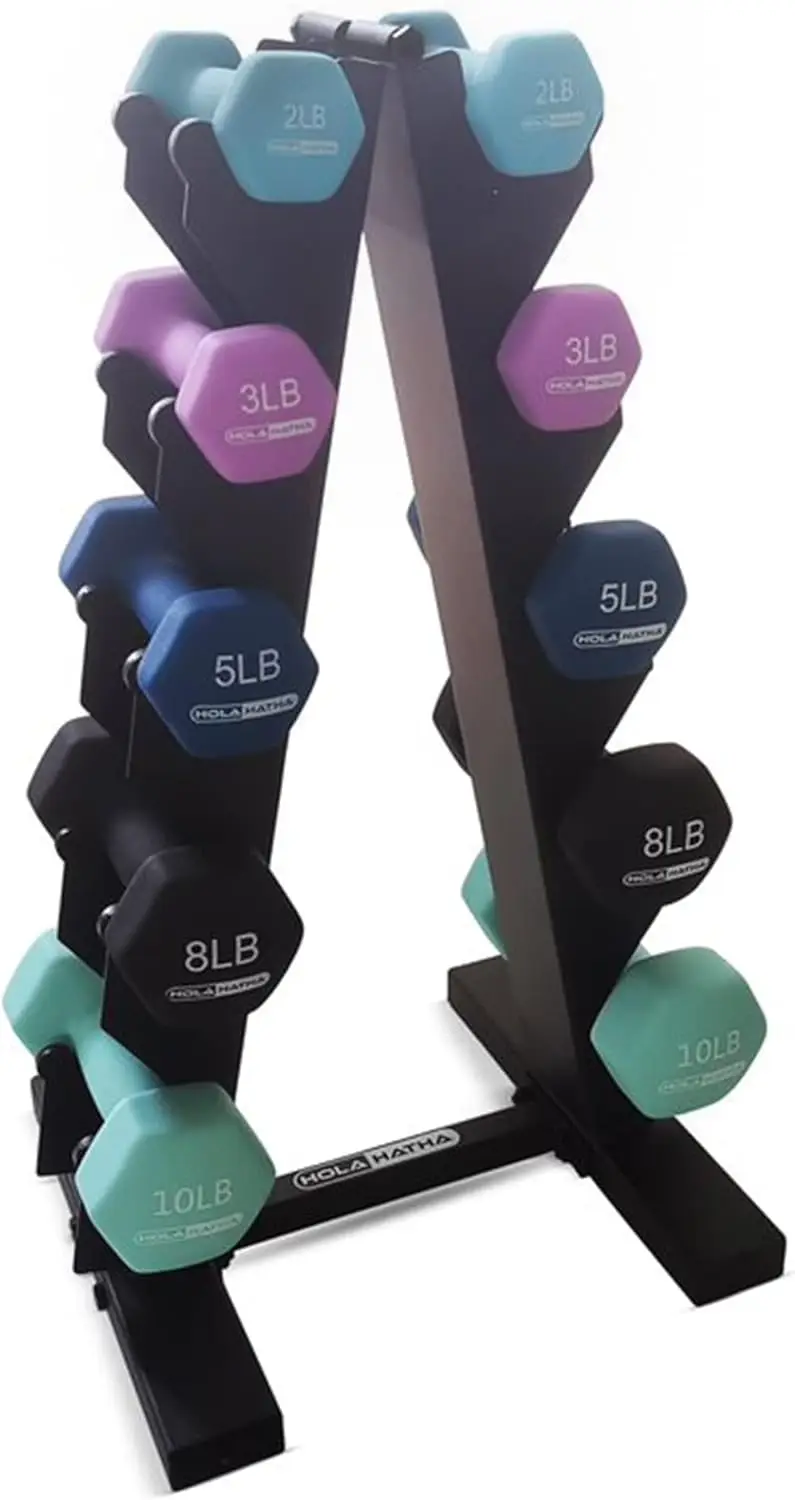 Neoprene Dumbbell Weights Set with Rack, Home Gym Equipment, 56 Lbs, Blues - Portable Weighted Exercise Dumbbells for Fi
Neoprene Dumbbell Weights Set with Rack, Home Gym Equipment, 56 Lbs, Blues - Portable Weighted Exercise Dumbbells for Fi