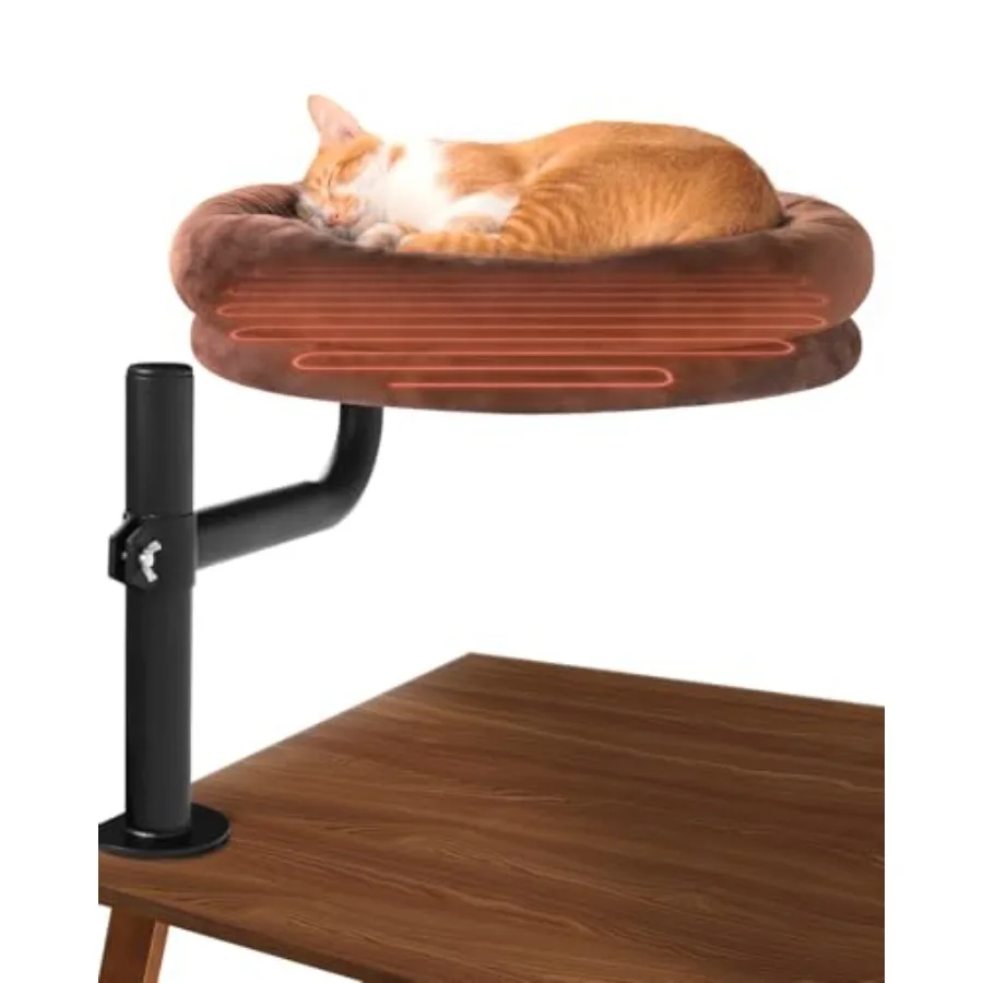 Cat bed for desk use: premium memory foam gray height adjustable and rotatable drilling-free installation 18.5 L x 17.5 W x 17.
Cat bed for desk use: premium memory foam gray height adjustable and rotatable drilling-free installation 18.5 L x 17.5 W x 17.