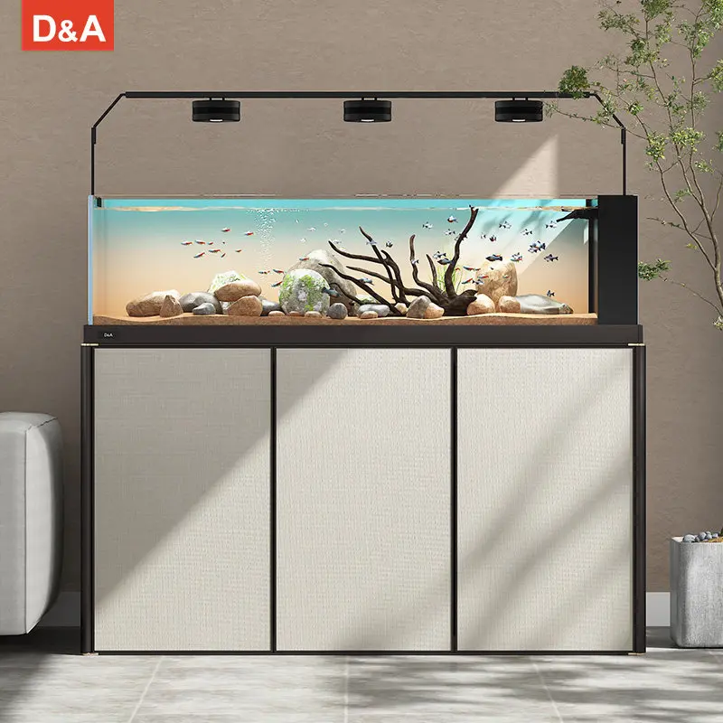 LH stream tank black glass bottom filter water-free ecological ultra-white glass fish tank living room landscaping
LH stream tank black glass bottom filter water-free ecological ultra-white glass fish tank living room landscaping