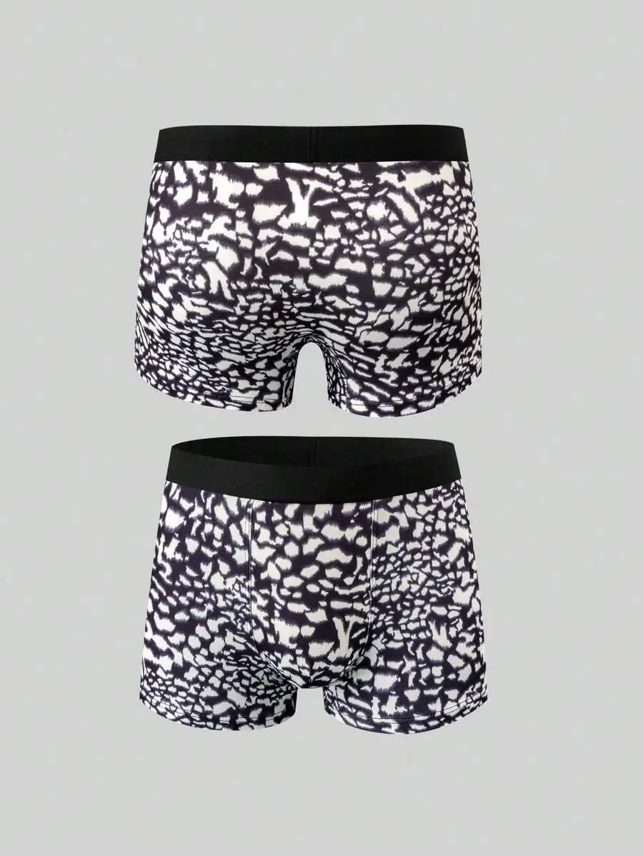 Mens Digital Print Abstract Pattern Boxer Briefs 4pcs Pack
Mens Digital Print Abstract Pattern Boxer Briefs 4pcs Pack